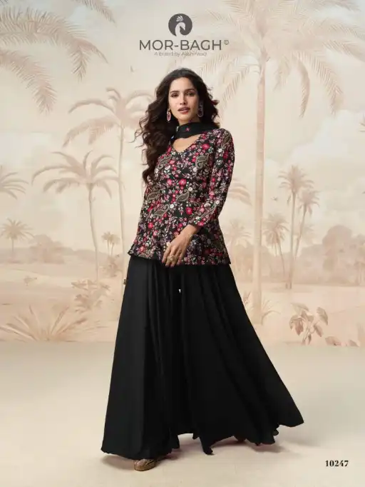 Aashirwad Mor Bagh Jivika Wholesale Chinon Silk Salwar Suit Collection