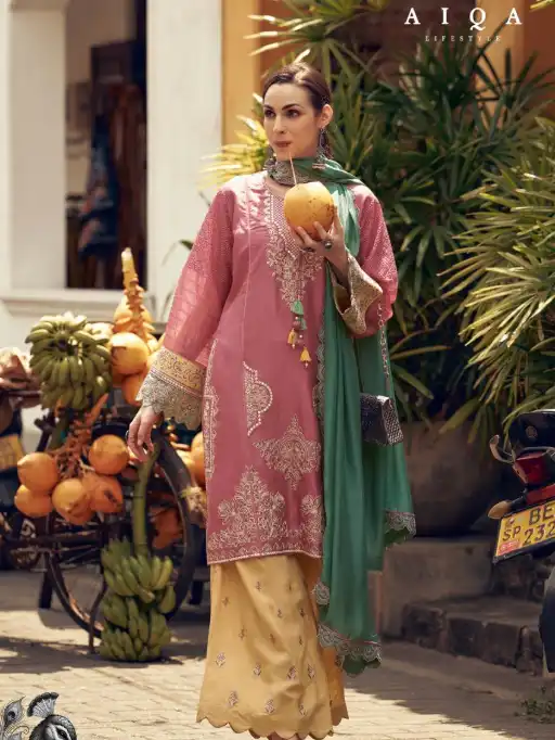 Aiqa Take Wholesale Designer Silk Salwar Kameez Collection - Image 6