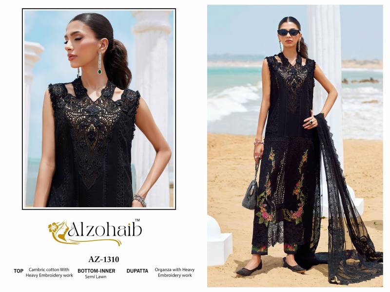 Alzohaib Aarzoo Vol 1 Wholesale Premium Cambric Cotton Pakistani Suit Catalog - Image 6