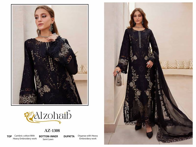 Alzohaib Aarzoo Vol 1 Wholesale Premium Cambric Cotton Pakistani Suit Catalog - Image 4