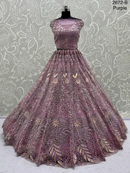 Anjani Art 2872 Designer Embroidered Bridal Lehenga Choli Collection