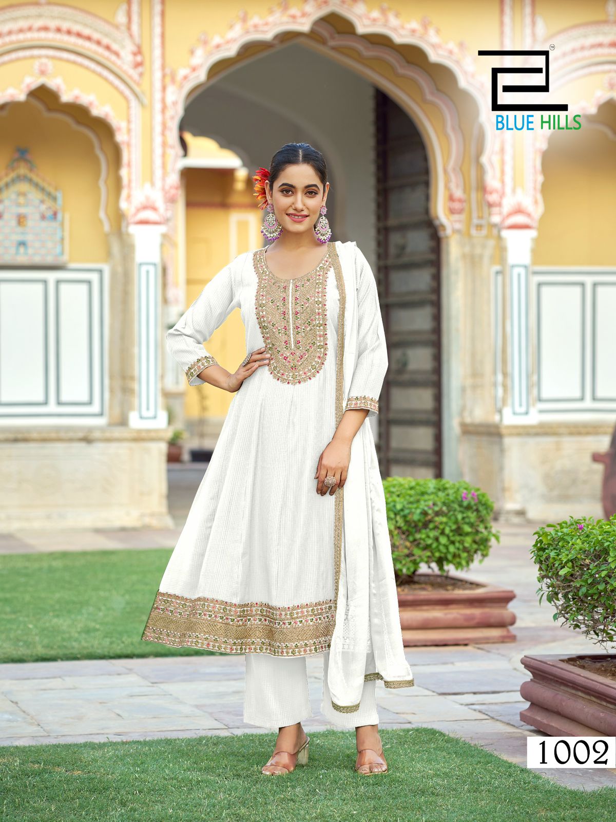 Blue Hills Mumtaz Wholesale Readymade Rayon Anarkali Suit Collection