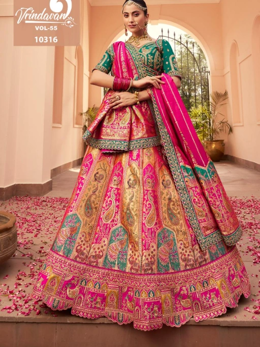 Royal Vrindavan Vol 55 Bridal SIlk Lehenga Choli Collection