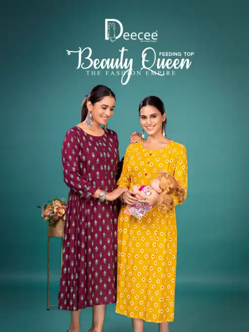 Deecee Beauty-Queen Wholesale Feeding Anarkali Kurti Collection