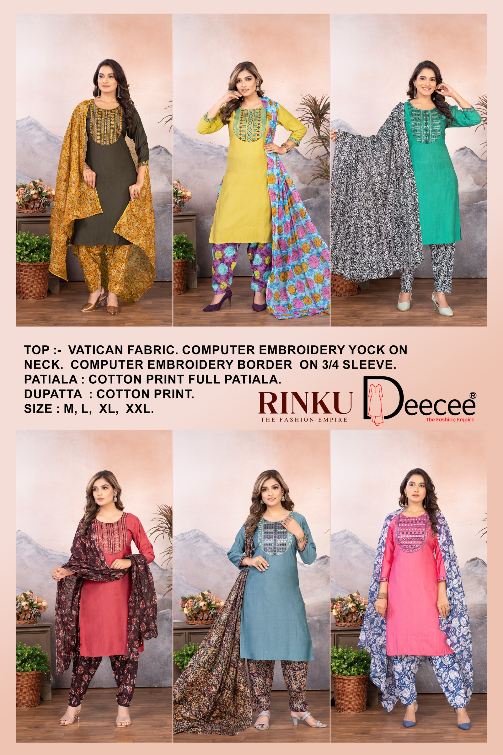 Deecee Rinku Wholesale Readymade Vatican Patiala Suit Collection