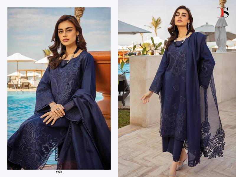 Deepsy Rang Rasiya Premium Lawn 25 Vol 2 Wholesale Pakistani Salwar Kameez — Wholesale Salwar Suits, Deepsy Suit wholesale from Surat - Gallery Image 5