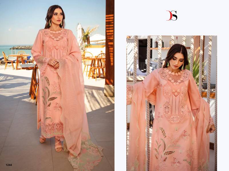 Deepsy Rang Rasiya Premium Lawn 25 Vol 2 Wholesale Pakistani Salwar Kameez — Wholesale Salwar Suits, Deepsy Suit wholesale from Surat — view 6