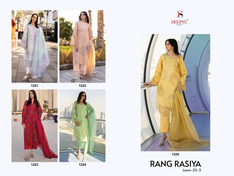 Deepsy Suits Rang Rasiya Lawn 25 Vol 3 Wholesale Lawn Pakistani Salwar Suit - Image 6