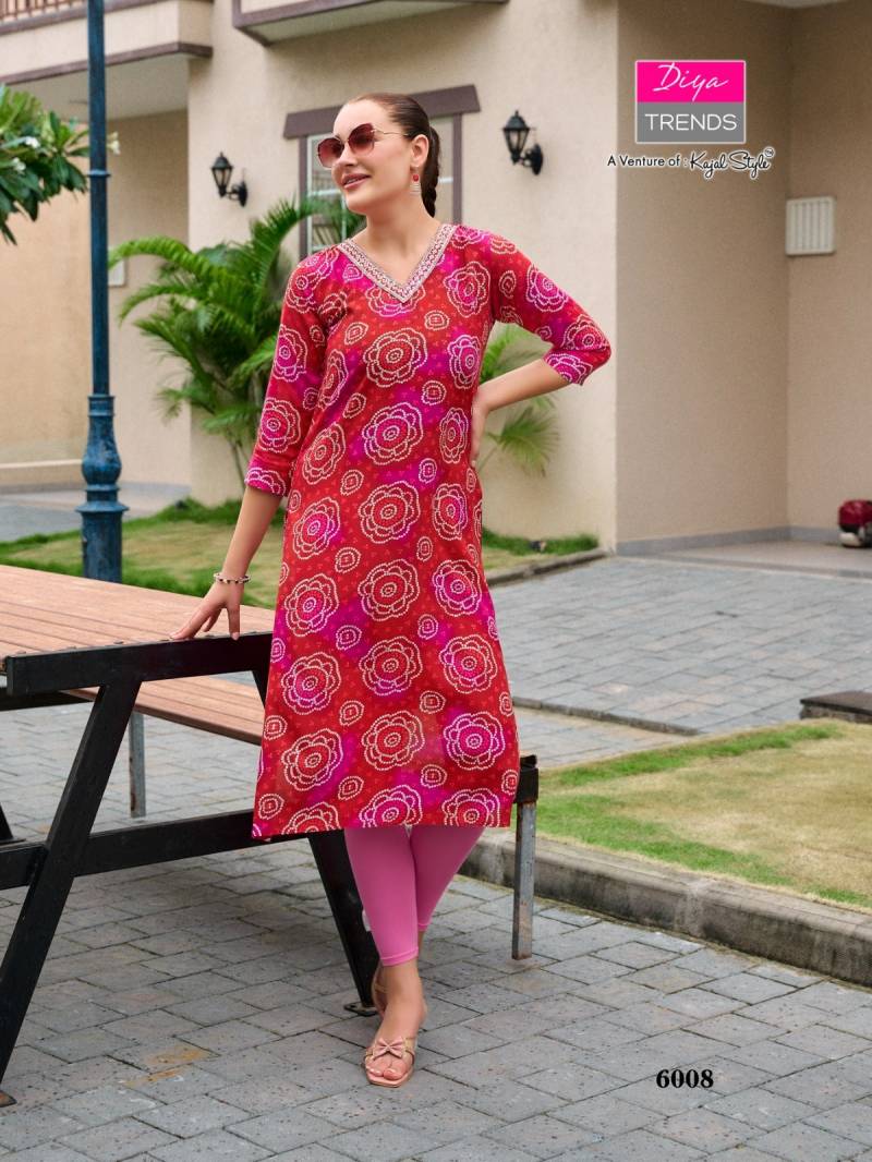 Diya Trends Gardencity Vol 6 Wholesale Rayon Kurti With Bottom - Image 12