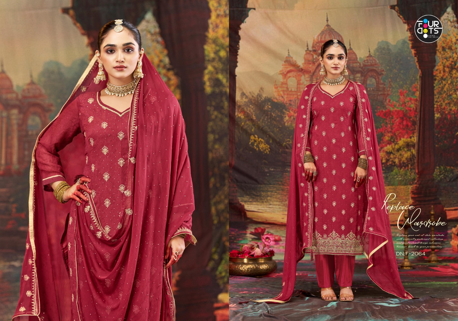 Mukesh Gauri Wholesale Rayon Anakali Kurti with Bottom Dupatta Collection - Image 2