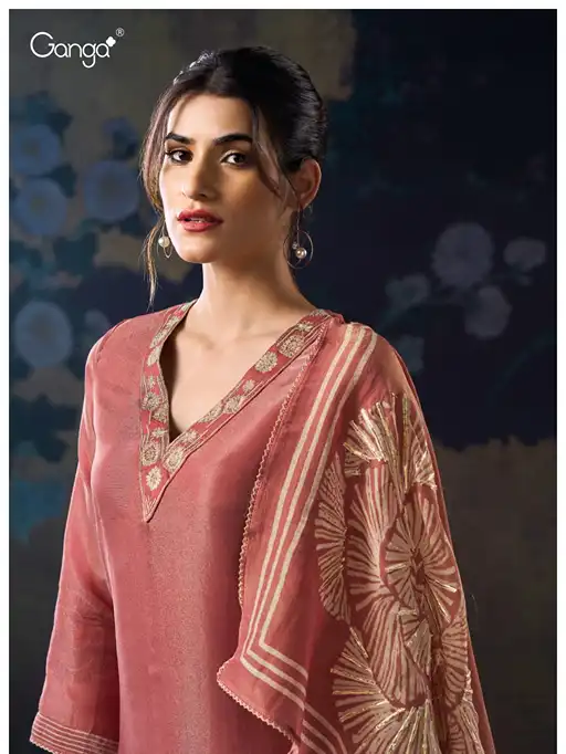 Ganga Anwika 3130 Wholesale Premium Bemberg Silk Salwar Kameez