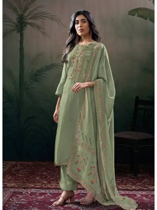 Ganga Dhanvika Wholesale Premium Silk Salwar Kameez Collection - Image 4