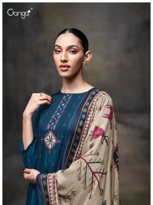 Ganga Jenna 3680 Wholesale Premium Bemberg Silk Salwar Kameez