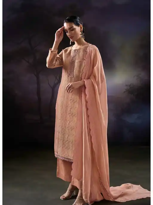 Ganga Lama Wholesale Pure Silk Designer Salwar Kameez Collection - Image 2