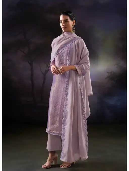 Ganga Lama Wholesale Pure Silk Designer Salwar Kameez Collection