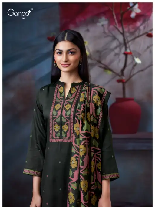 Ganga Samida 3735 Wholesale Premium Cotton Satin Salwar Kameez