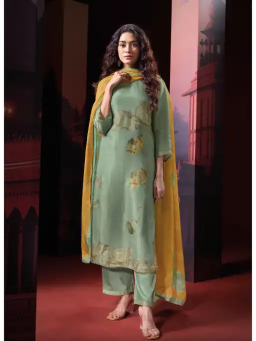 Ganga Shein 3022 Bemberg Silk Salwar Kameez Wholesale Catalog - Image 4