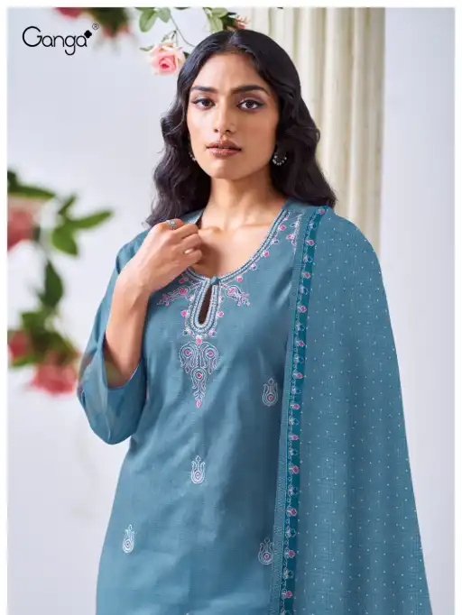 Ganga Shreshti 3528 Wholesale Premium Cotton Designer Salwar Kameez