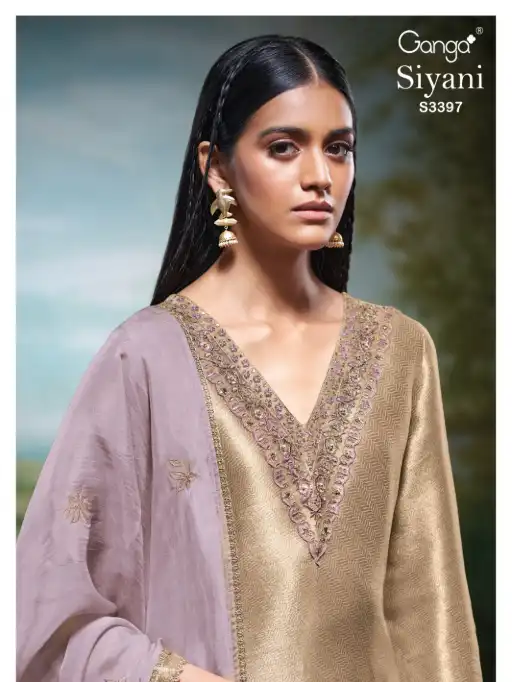 Ganga Siyani 3397 Wholesale Bemberg Silk Designer Salwar Kameez