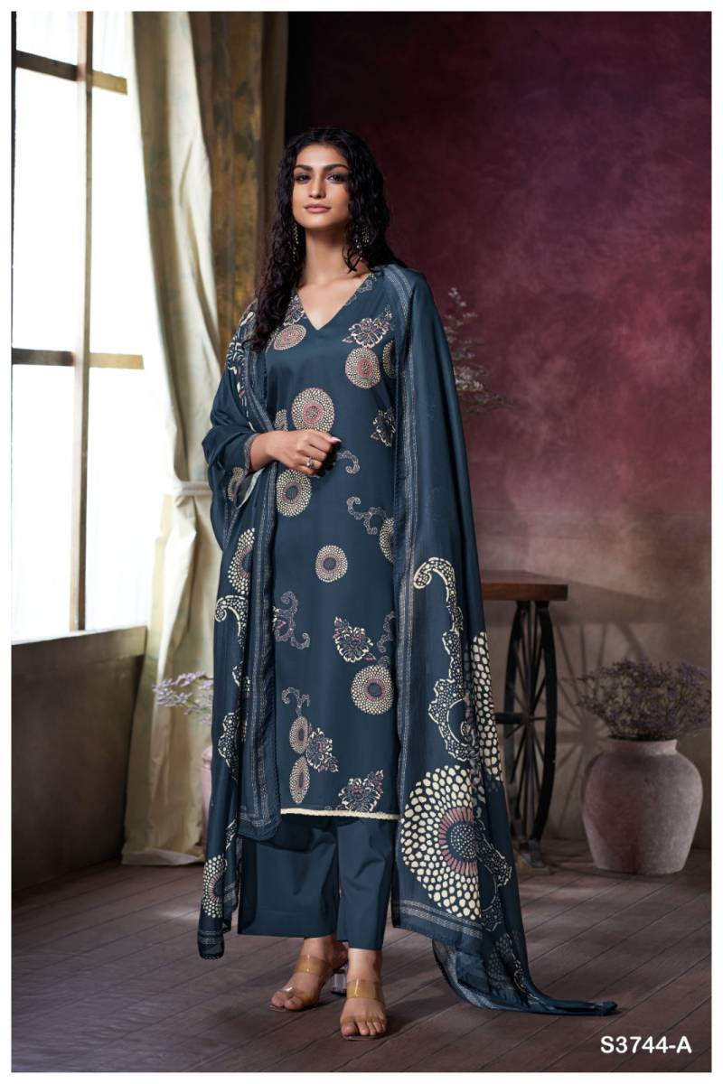 Ganga Uriah Wholesale Cotton Satin Salwar Kameez Collection - Image 5