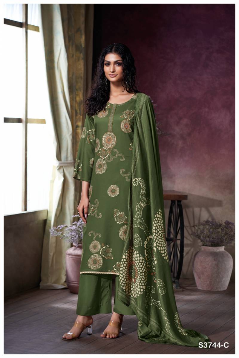 Ganga Uriah Wholesale Cotton Satin Salwar Kameez Collection - Image 3