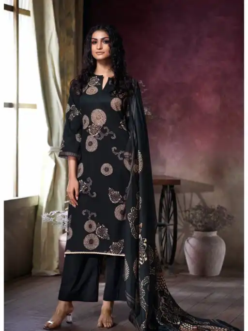 Ganga Uriah Wholesale Cotton Satin Salwar Kameez Collection
