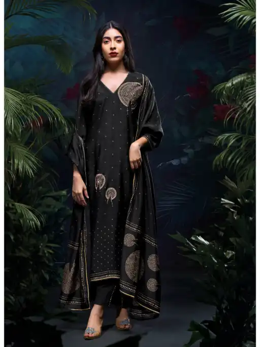 Ganga Yuktha 3108 Wholesale Premium Bemberg Silk Salwar Kameez - Image 3