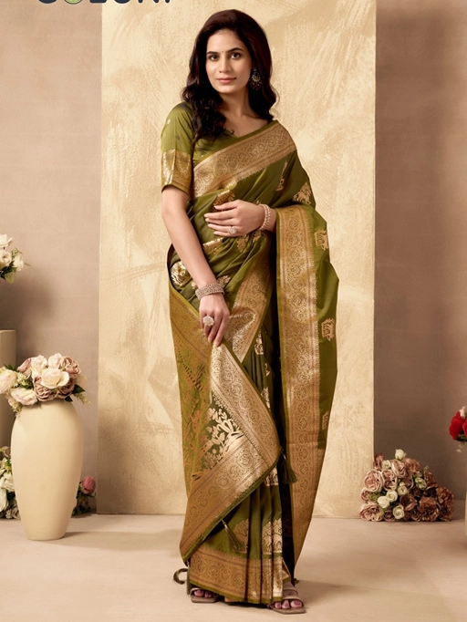 Sabyasachi Rich Pallu Silk Saree Catalog - Image 4