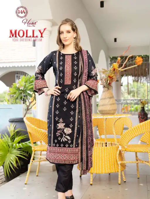 Harshit Fashion Molly Wholesale Printed Salwar Kameez Catalog
