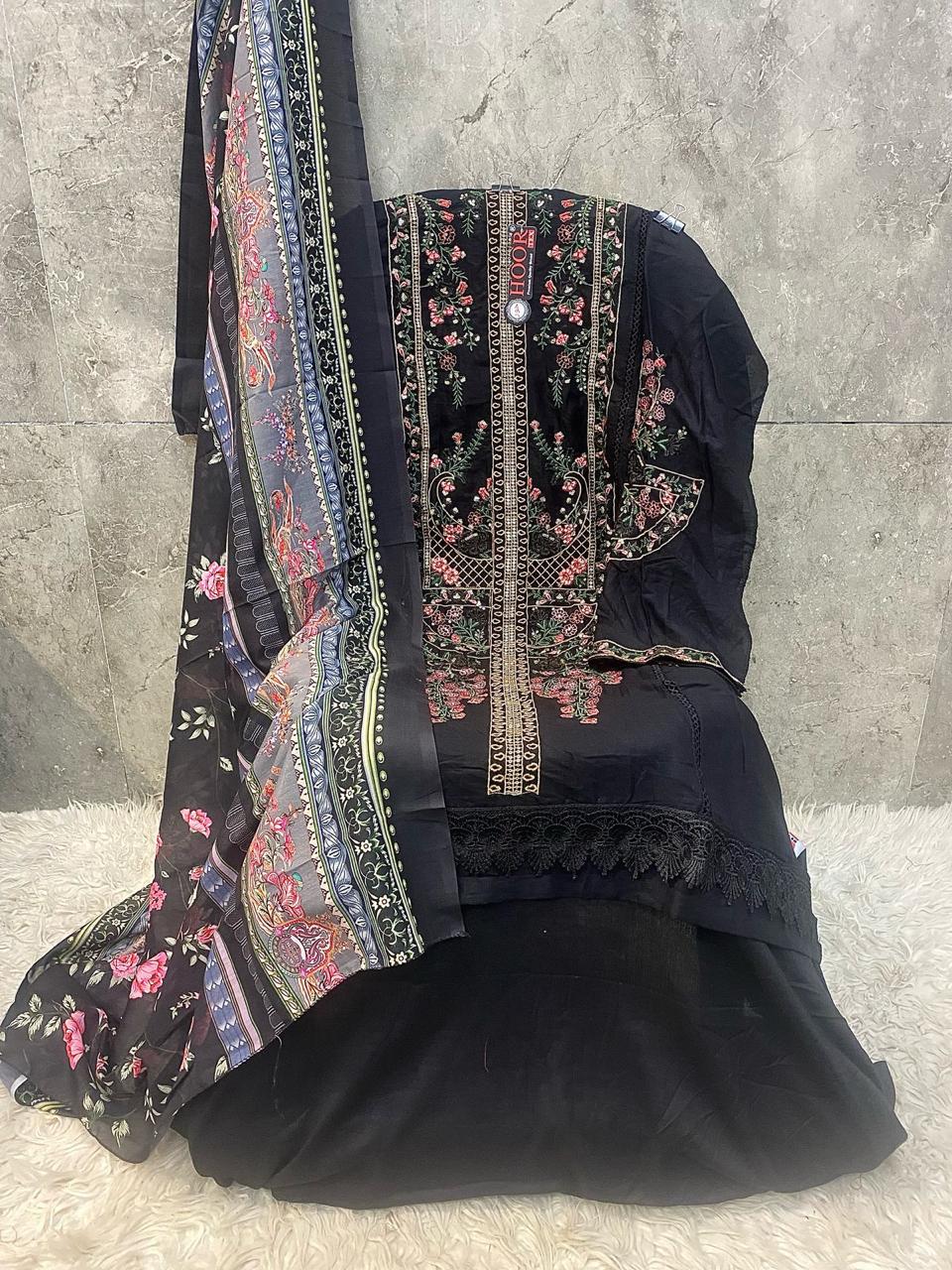 Hoor Tex H-377 A to D Wholesale Heavy Rayon Pakistani Salwar Kameez - Image 7