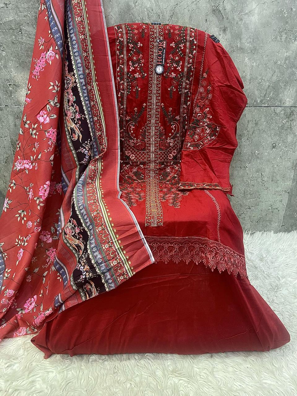 Hoor Tex H-377 A to D Wholesale Heavy Rayon Pakistani Salwar Kameez - Image 8
