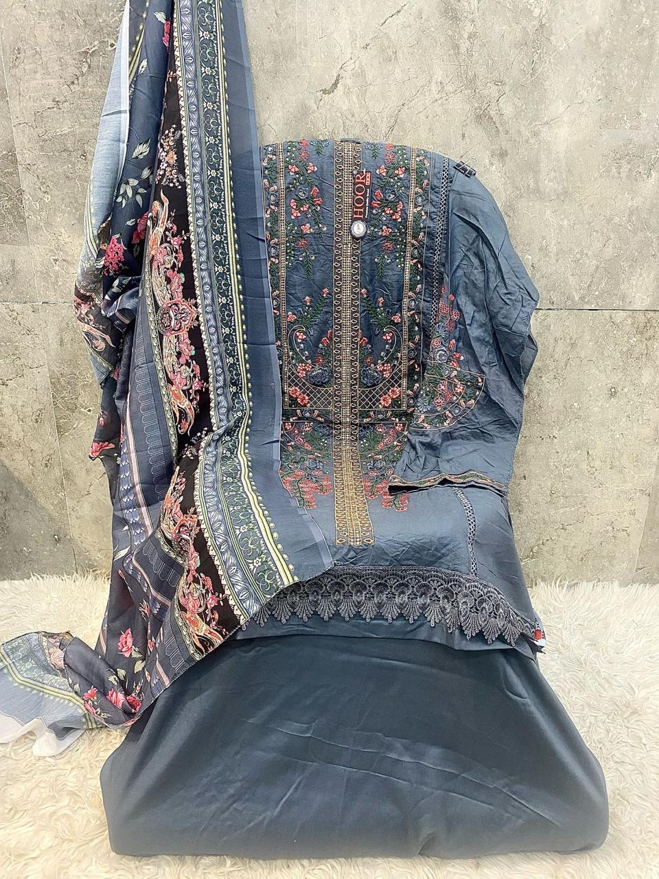 Hoor Tex H-377 A to D Wholesale Heavy Rayon Pakistani Salwar Kameez - Image 2