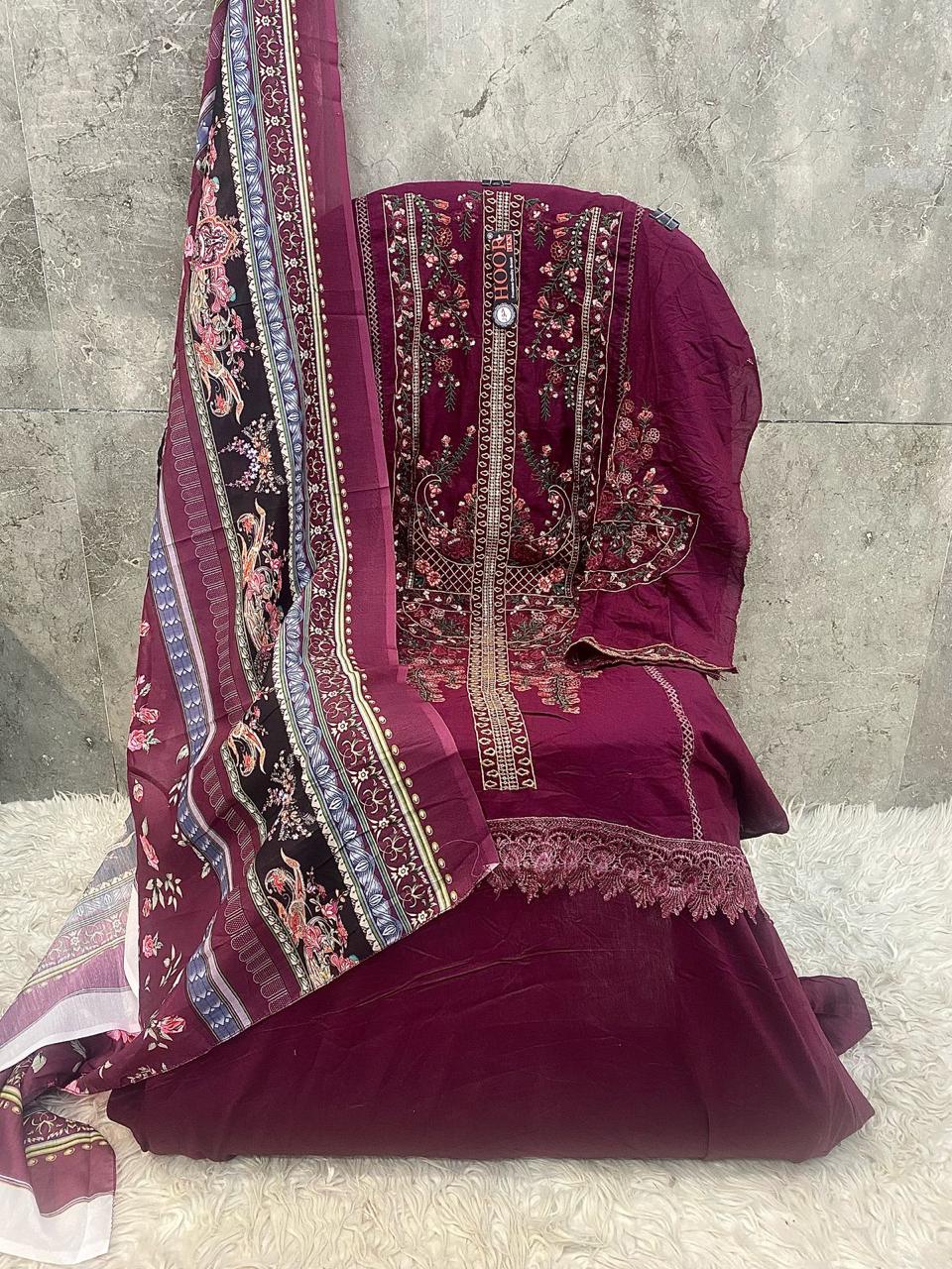 Hoor Tex H-377 A to D Wholesale Heavy Rayon Pakistani Salwar Kameez - Image 3