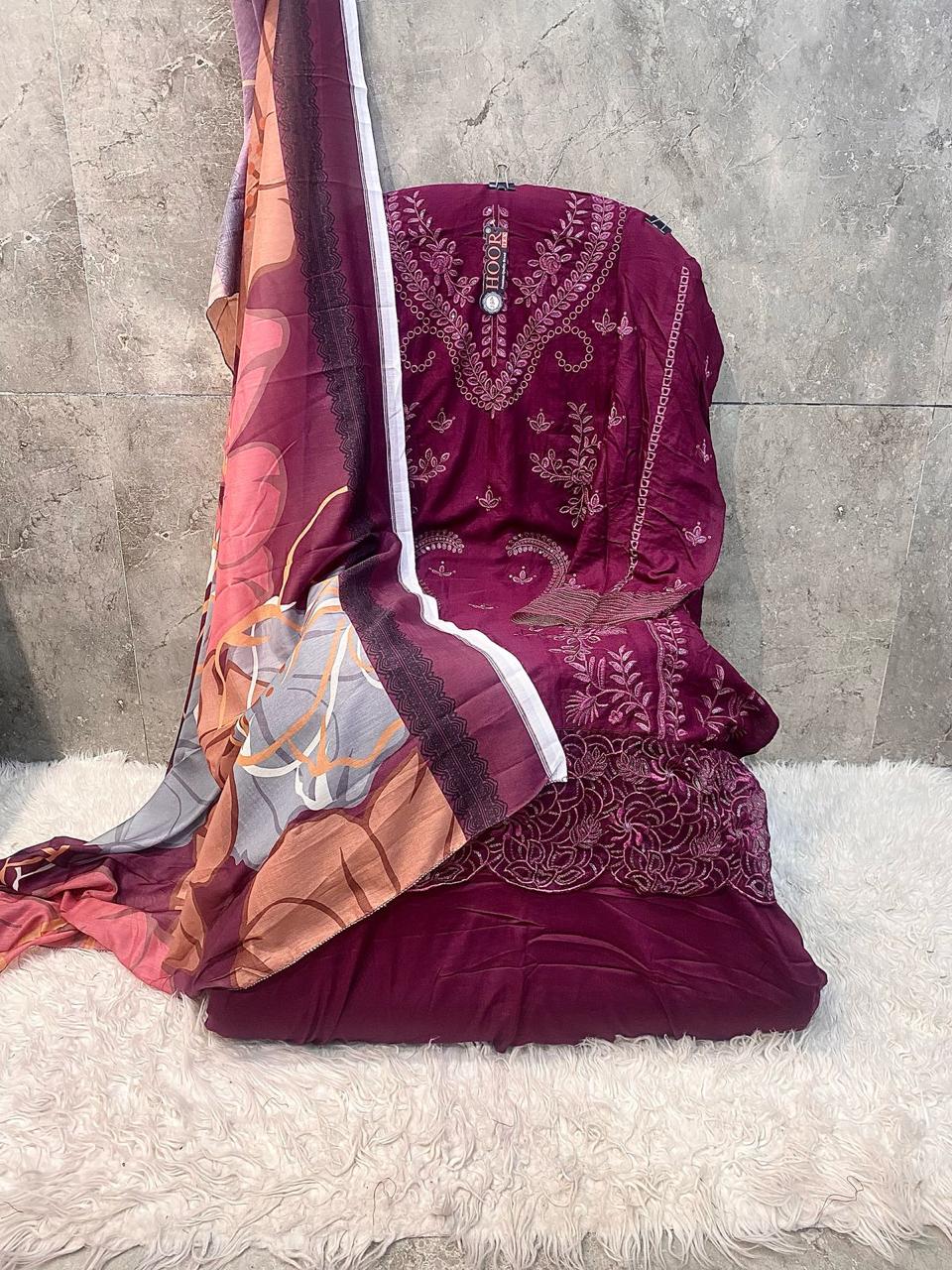 Hoor Tex H-381 A to D Wholesale Rayon Pakistani Salwar Suit Catalog - Image 5