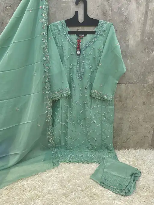 Hoor Tex HF-178 A to D Wholesale Readymade Pakistani Suit - Image 6