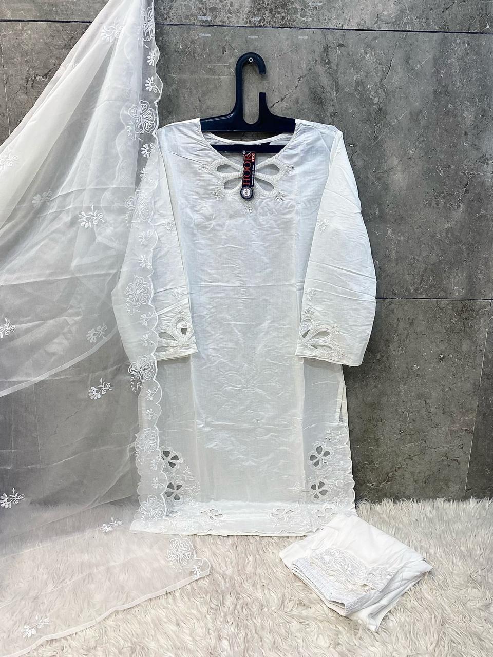 Hoor Tex HF-201 Wholesale Viscous Silk Readymade Pakistani Suit - Image 8