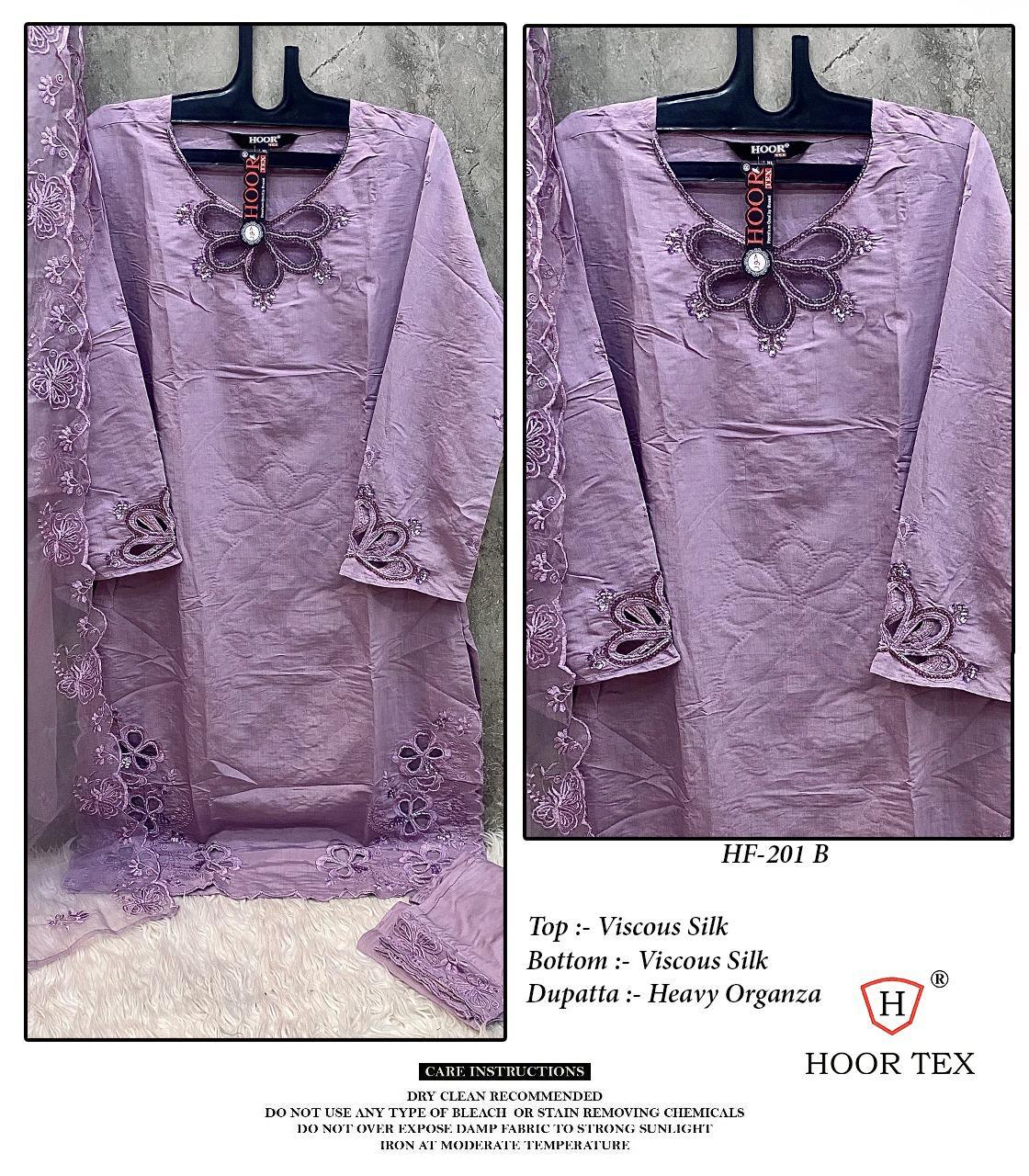 Hoor Tex HF-201 Wholesale Viscous Silk Readymade Pakistani Suit - Image 2