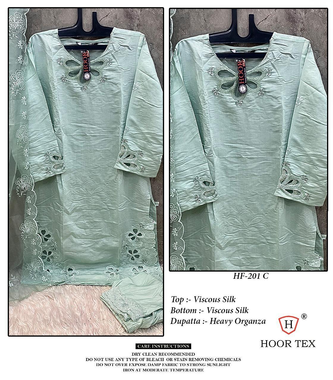 Hoor Tex HF-201 Wholesale Viscous Silk Readymade Pakistani Suit - Image 3