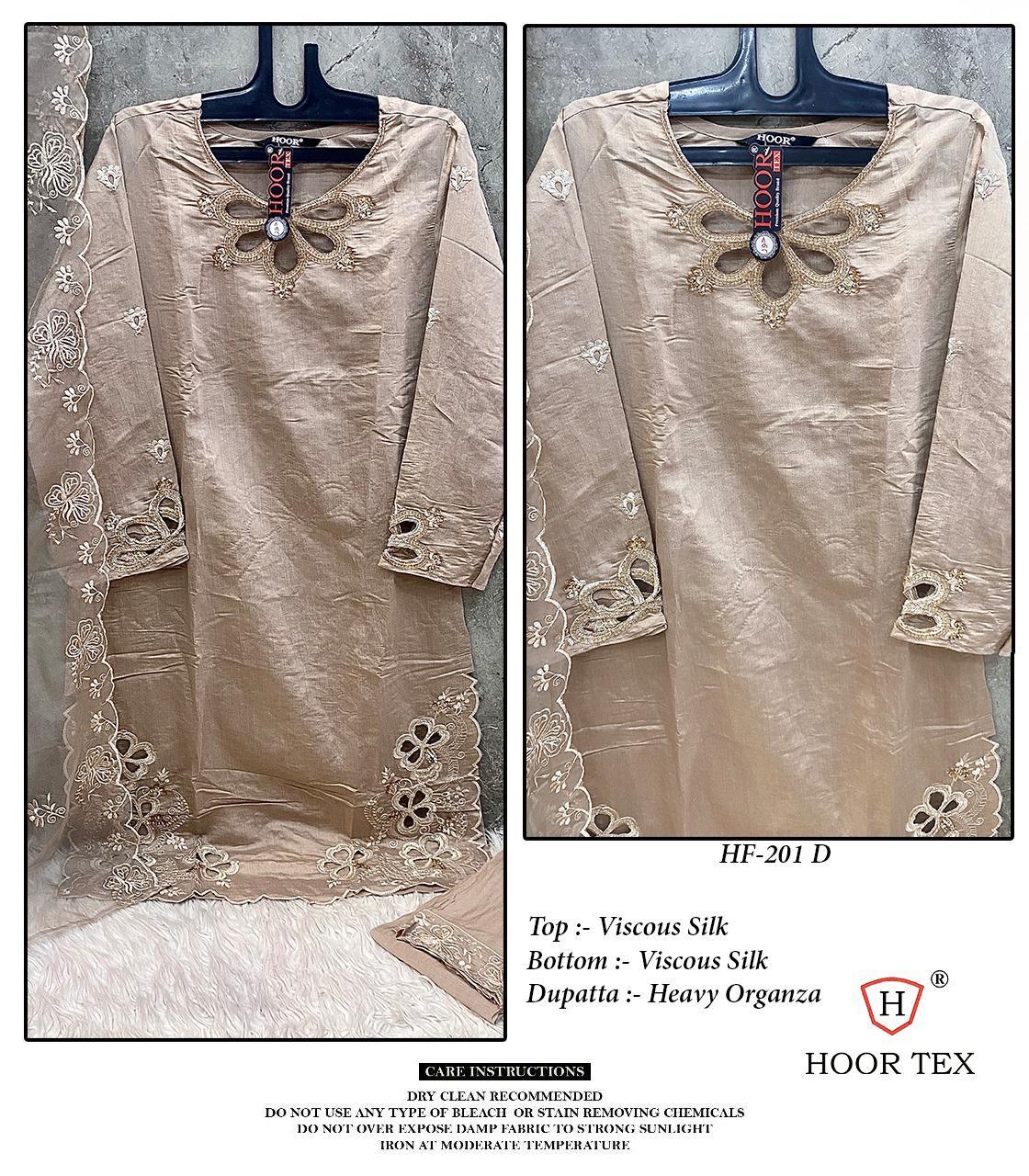 Hoor Tex HF-201 Wholesale Viscous Silk Readymade Pakistani Suit - Image 4