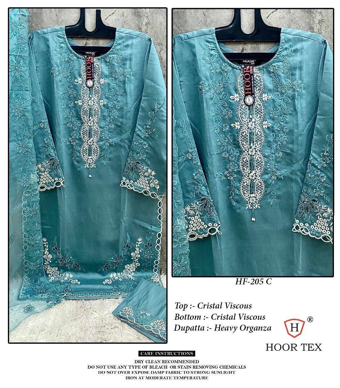 Hoor Tex HF-205 Wholesale Viscose Readymade Pakistani Suit Collection