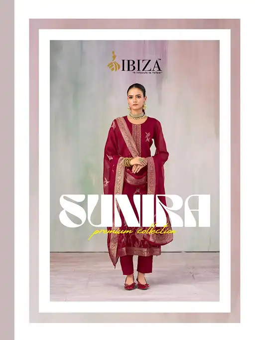 IBIZA SUNIRA Wholesale Premium Burberry Jacquard Salwar Suit Collection