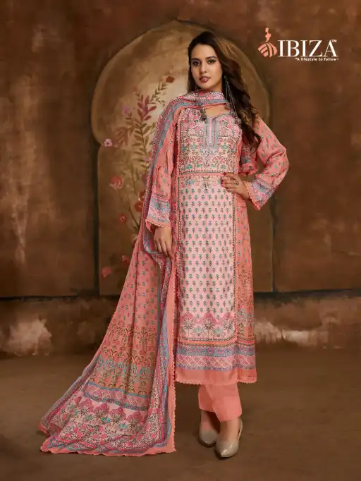 Ibiza Harlins Wholesale Designer Pure Muslin Salwar Suit Collection - Image 4