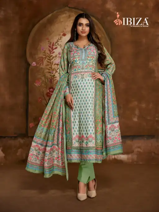 Ibiza Harlins Wholesale Designer Pure Muslin Salwar Suit Collection - Image 2