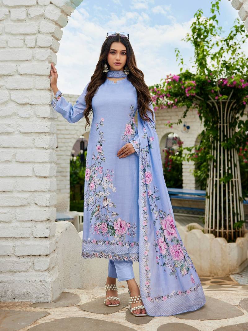 Ibiza Tunic Wholesale Bemberg Muslin Designer Salwar Suit Catalog
