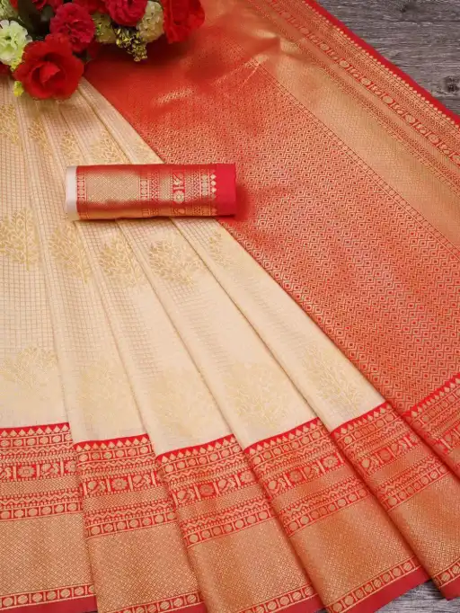 KP-R Creation 254 Soft Lichi Silk Fancy Saree Catalog - Image 3