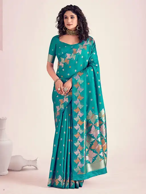 KP-R Creation KP-R 256 Wholesale Lichi Silk Fancy Saree Collection