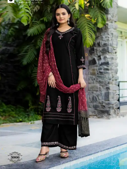 Kadlee Amrita Wholesale Rayon Slub Kurti With Bottom Dupatta - Image 6