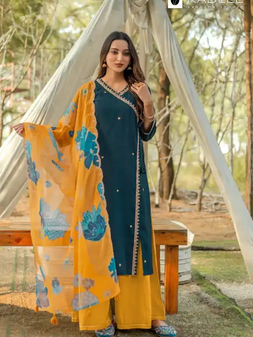 Kadlee Ranisa Wholesale Viscose Weaving Salwar Suit Collection