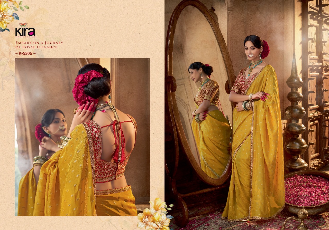 Kashvi Kira Pure Viscose Wholesale Crape Saree Collection - Image 11