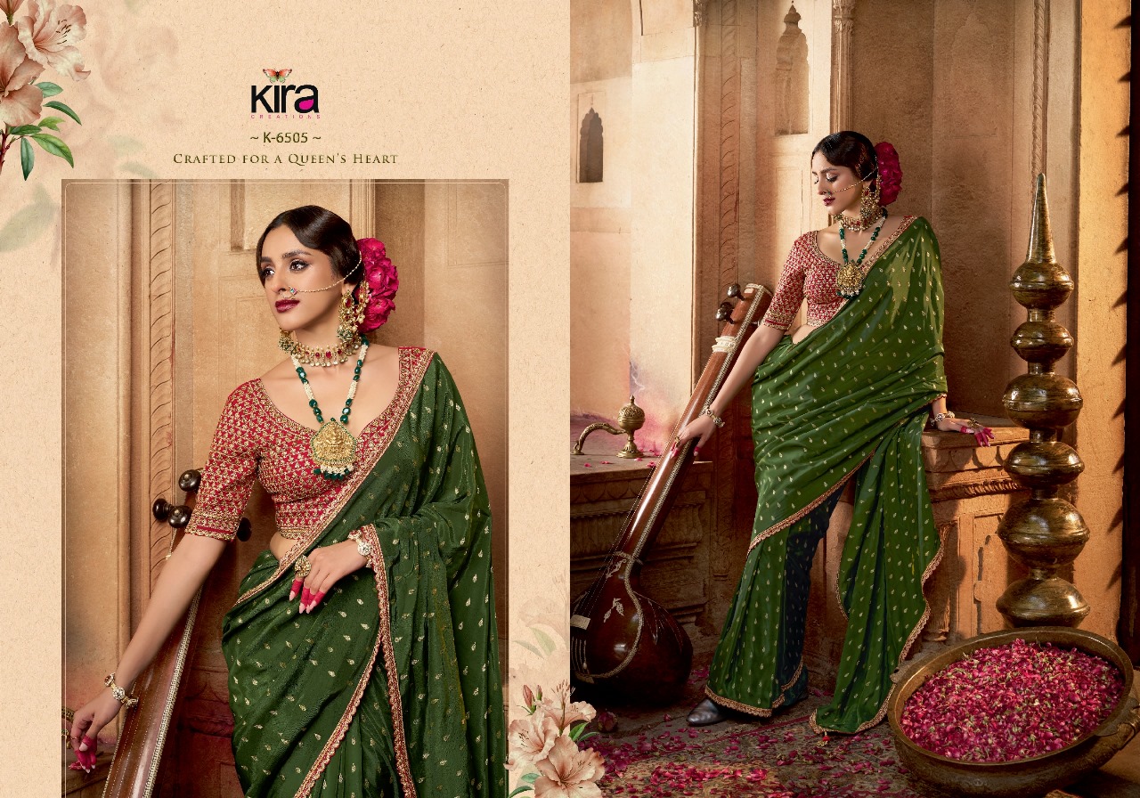 Kashvi Kira Pure Viscose Wholesale Crape Saree Collection - Image 12